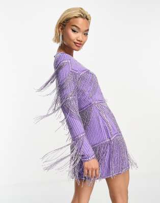 Lavender Beaded Dress