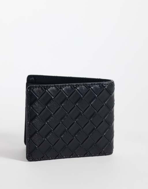 ASOS DESIGN embossed faux leather wallet in black, 2 of 3