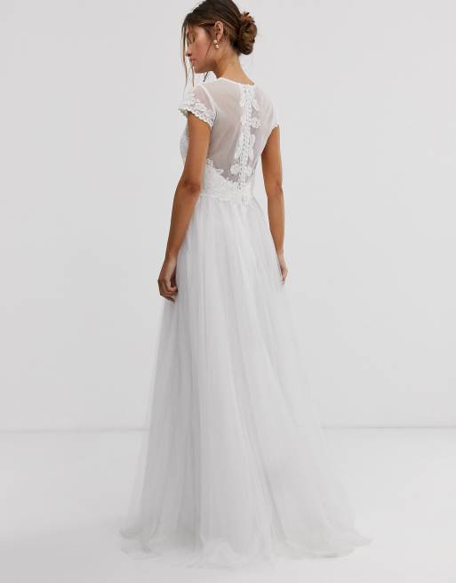 asos edition wedding dress with 3d embroidered bodice Rosemary