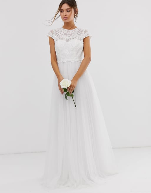 Asos edition embroidered bodice wedding best sale maxi dress