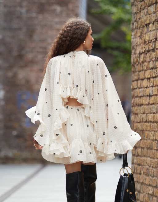 Poncho overlay dress hotsell