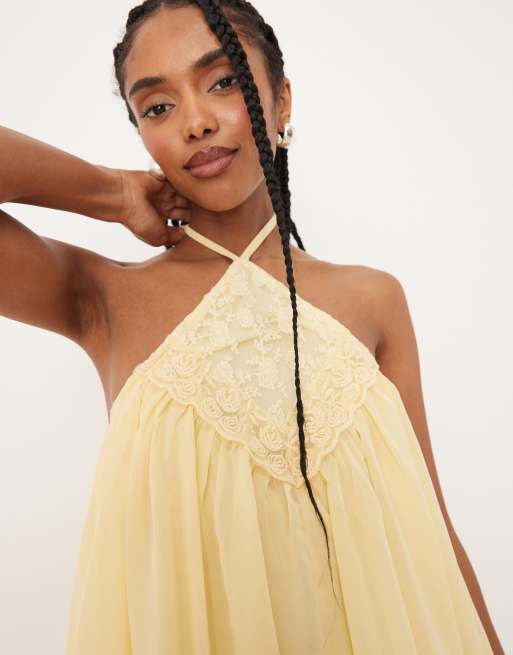 green emerald velvet dress Embroidered Lemon Dress main image 1