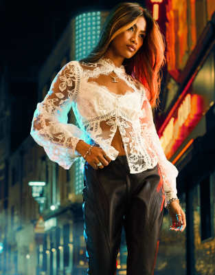 asos lace top