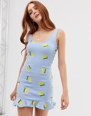 lemon dress asos