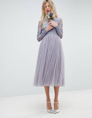 asos lavender dress