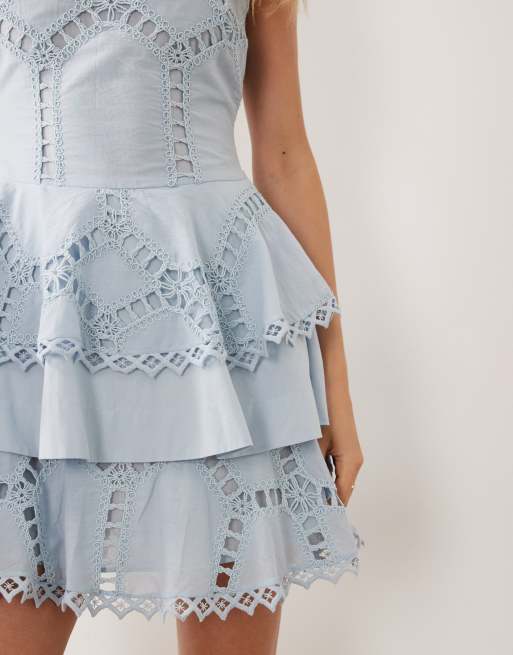asos embroidered mini dress ASOS Design - Mini Dress - Women - Cotton - 10 US