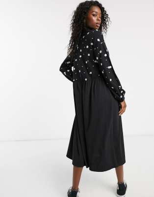 ASOS Embroidered Shirt Dress