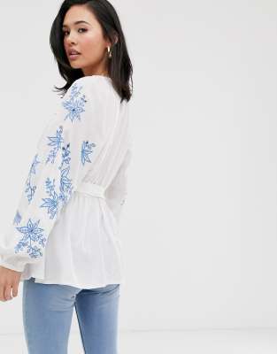 asos embroidered top