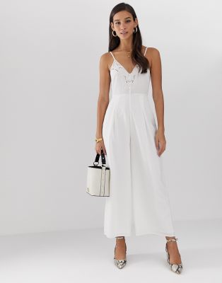 asos cream jumpsuit