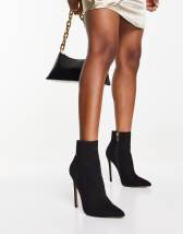 ASOS DESIGN Placid high block heels in black