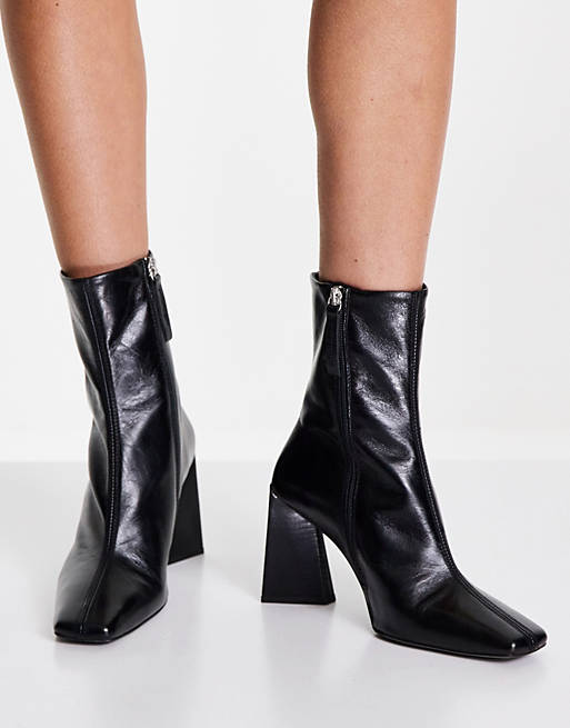 Shoes Boots/Emmie premium leather heeled boots in black 