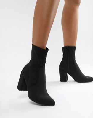 ASOS Design - Emotion - Sock boots-Zwart