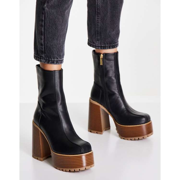 Asos electrifying platform ankle boots sale