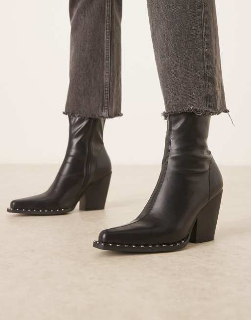 ASOS DESIGN - Emrys - Bottines souples style western - Noir, 3 de 4