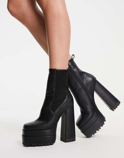 High heel store chelsea boot