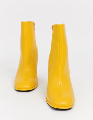 yellow chelsea boots