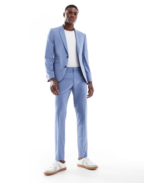 ASOS DESIGN – Eng geschnittener Anzug in Blau - view 1