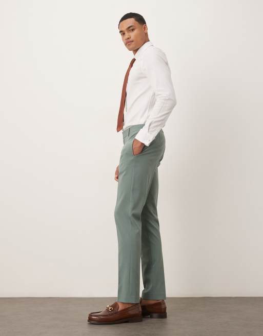 ASOS DESIGN – Enge Anzughose in Grün, 3 von 5