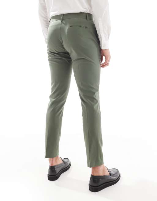 ASOS DESIGN – Enge Anzughose in Khaki, 3 von 5