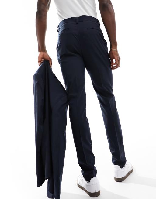 ASOS DESIGN – Enge Anzughose in Marineblau, 3 von 4