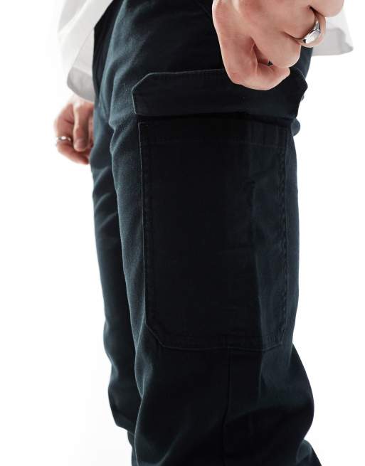ASOS DESIGN – Enge Cargo-Hose in Schwarz, 3 von 5