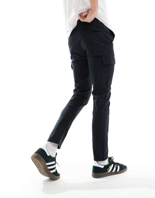 ASOS DESIGN – Enge Cargo-Hose in Schwarz, 5 von 5