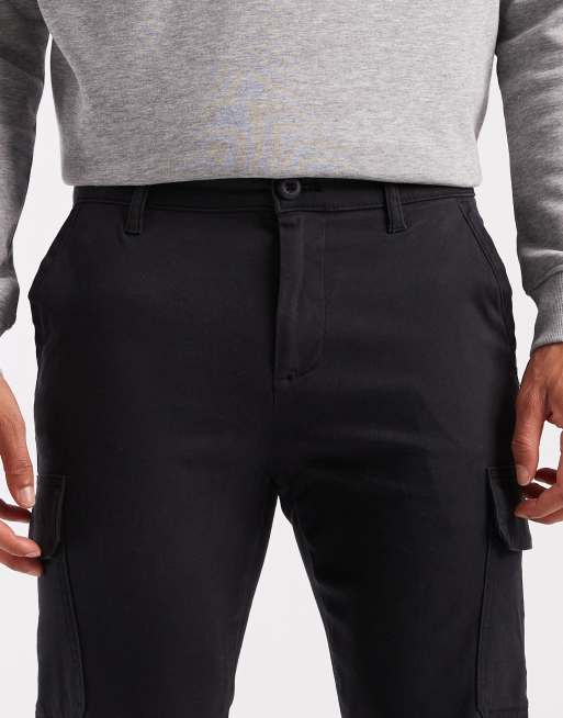 ASOS DESIGN – Enge Cargo-Hose in Schwarz, 4 von 5