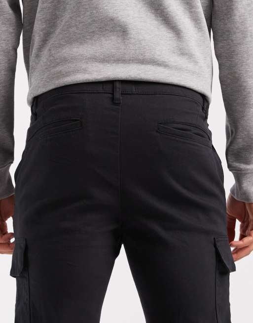 ASOS DESIGN – Enge Cargo-Hose in Schwarz, 5 von 5