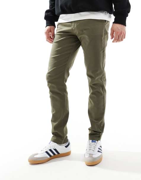 ASOS DESIGN – Enge Chinohose in Khaki - view 1