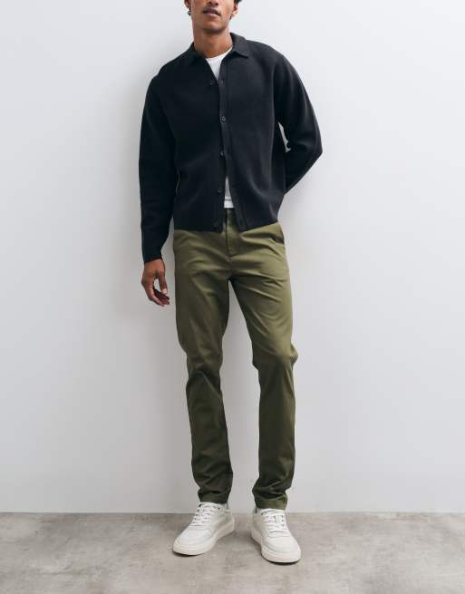 ASOS DESIGN – Enge Chinohose in Khaki, 2 von 5