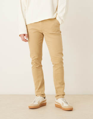 Enge Chinos in Beige-Neutral Neutral 56 Regular