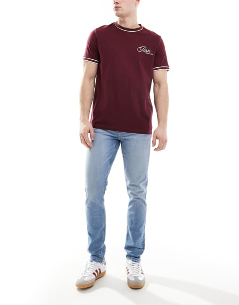 ASOS DESIGN – Enge Jeans in verwaschenem Mittelblau - view 1
