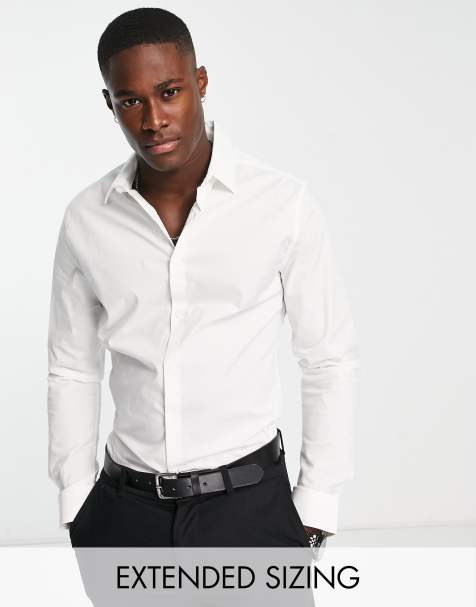 ASOS DESIGN – Enges Hemd in Weiß - view 1