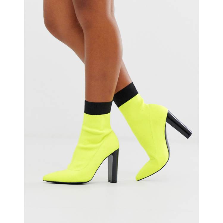 Neon hot sale sock boots