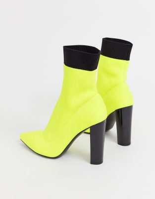 neon sock boots