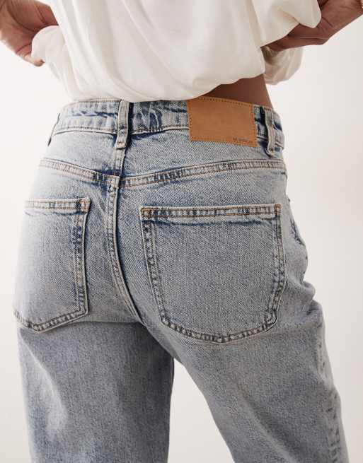 ASOS DESIGN - Enkellange jeans met rechte pijpen en comfort stretch in licht wassing, 2 van 5