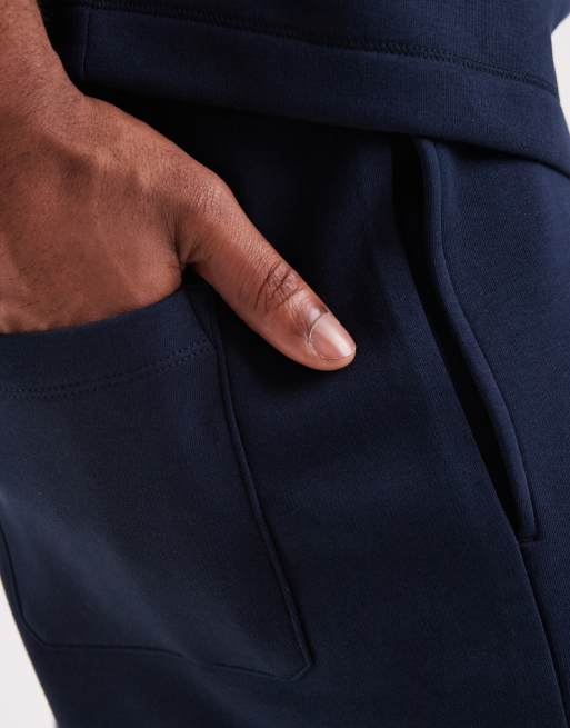ASOS DESIGN ensemble 2 pièces bermuda en jersey oversize longueur allongée bleu marine, 4 de 5