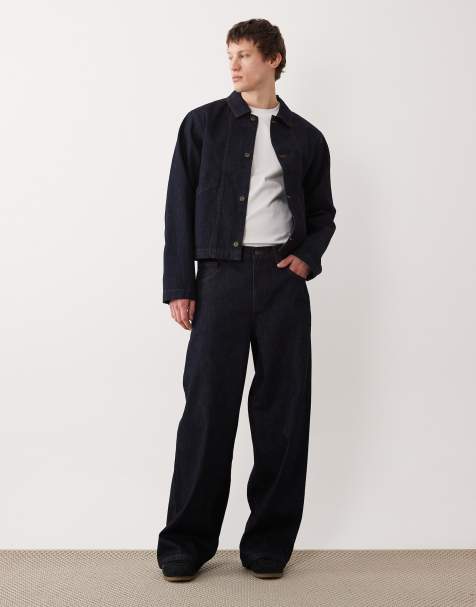 ASOS DESIGN ensemble 2 pièces jean très baggy en indigo brut - view 1