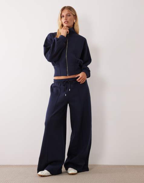 ASOS DESIGN ensemble 2 pièces jogger droit bleu marine - view 1