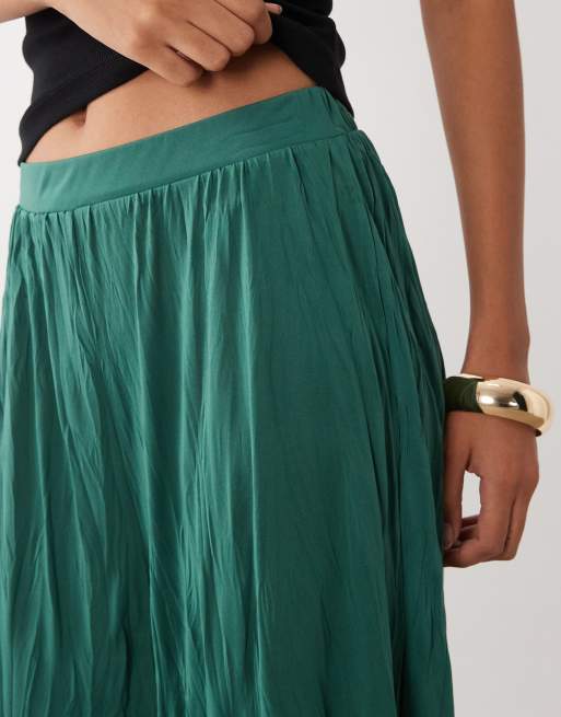 ASOS DESIGN ensemble 2 pièces pantalon ballon froissé vert, 4 de 5