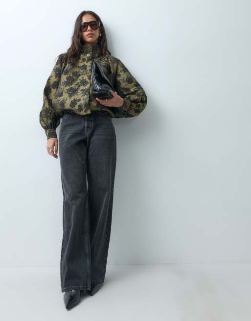 ASOS DESIGN ensemble 2 pièces veste jacquard fleurie multicolore, 1 de 5