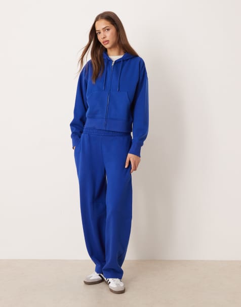 ASOS DESIGN - Ensemble à envers brossé - Bleu foncé - view 1