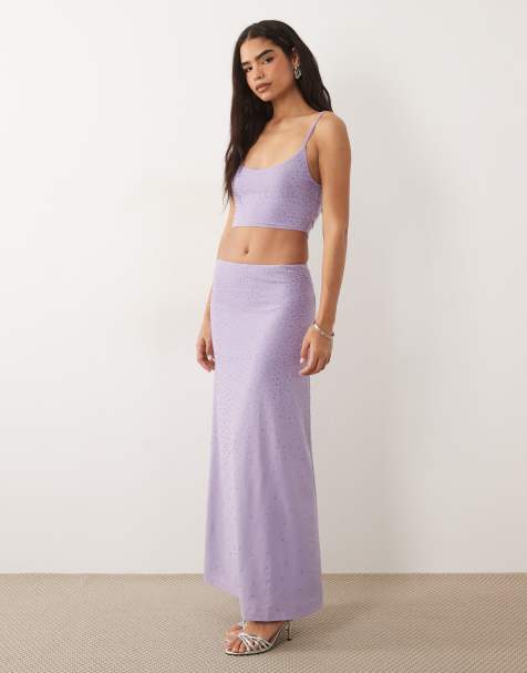 ASOS DESIGN - Ensemble à strass thermocollés - Lilas - view 1