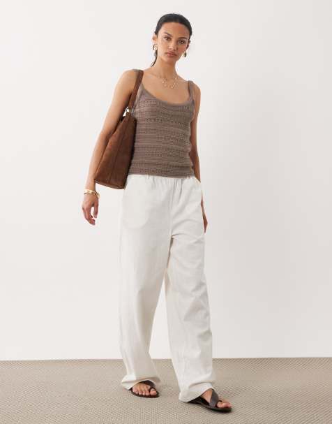 ASOS DESIGN - Ensemble avec pantalon en maille au crochet - view 1