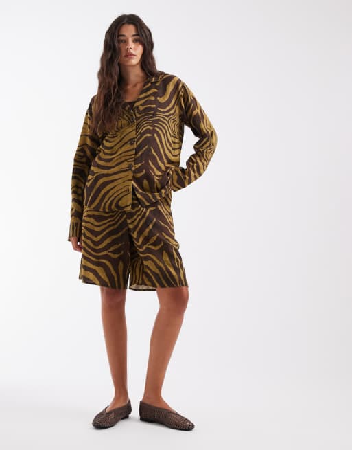 ASOS DESIGN - Ensemble chemise à col - Multicolore
