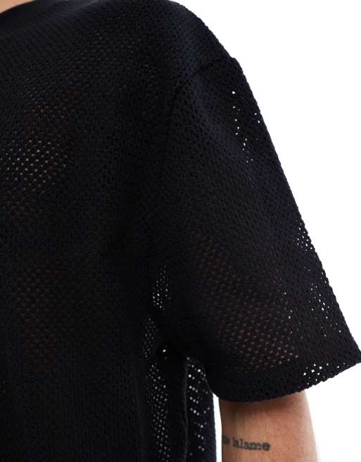 ASOS DESIGN - Ensemble confort au crochet - Noir, 3 de 4