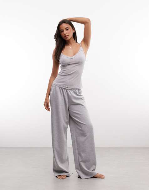 ASOS DESIGN - Ensemble confort en résille transparente - Gris - view 1