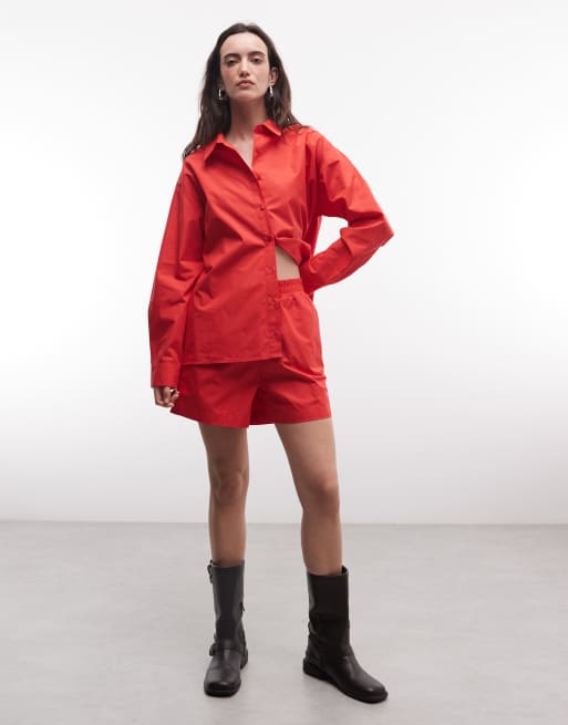 ASOS DESIGN ensemble court long à enfiler rouge, 2 de 5