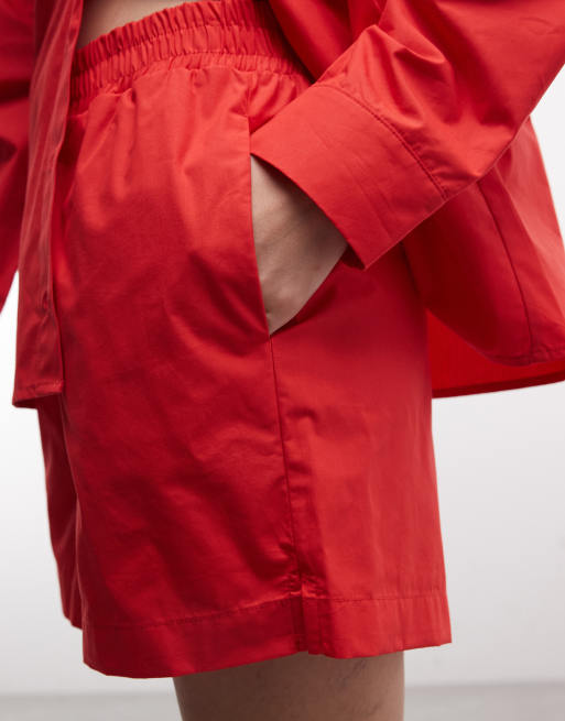 ASOS DESIGN ensemble court long à enfiler rouge, 3 de 5