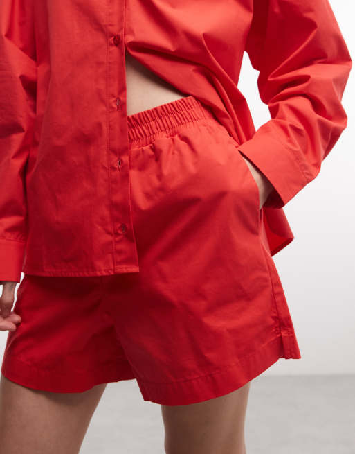 ASOS DESIGN ensemble court long à enfiler rouge, 5 de 5